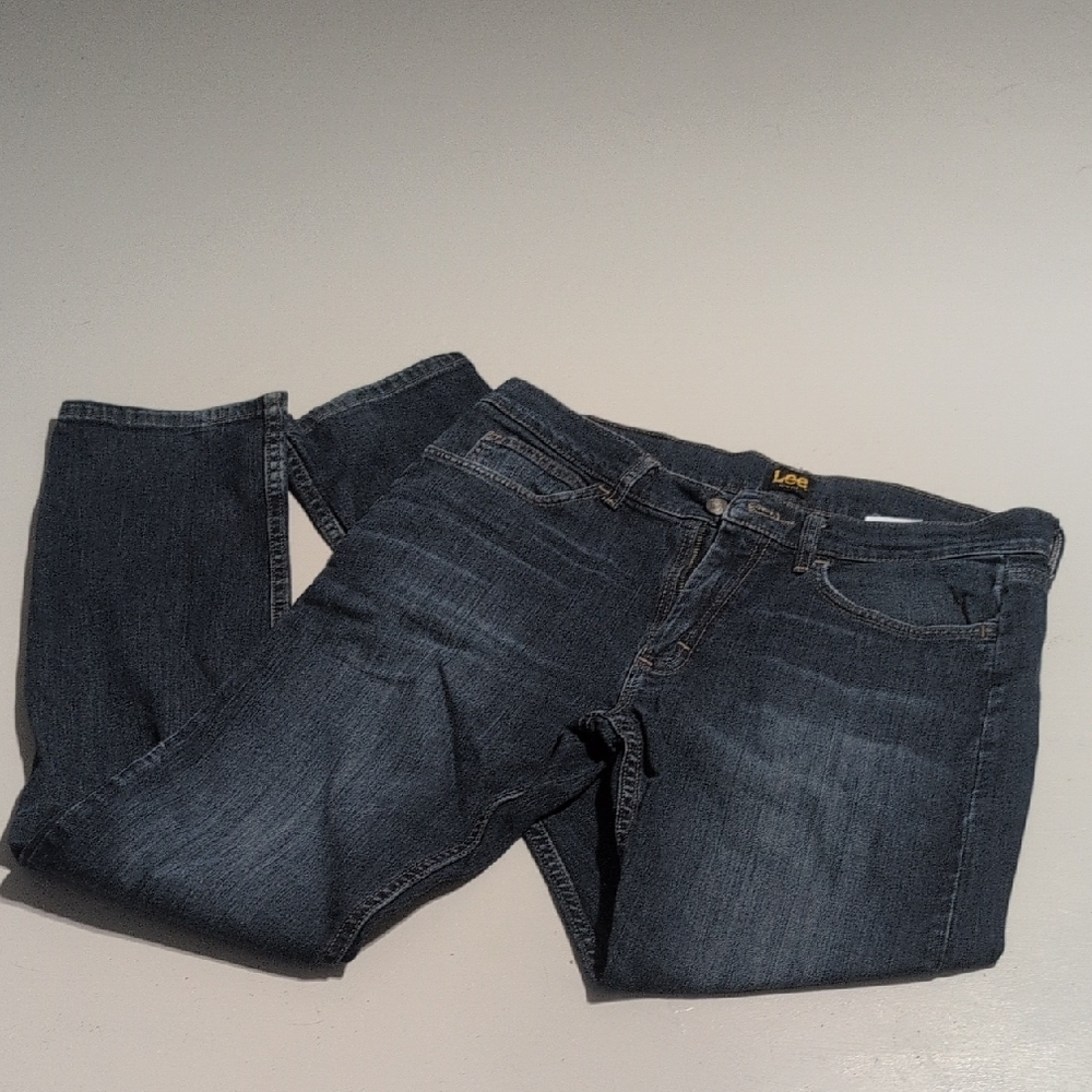 Lee Men's Dark Blue Bootcut Jeans